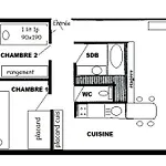 Le Nanda Devi - 3 Pieces 4/5 Couchages- Le Nanda Devi 123nd- Plagne Centre Wifi, Tres Bon Confort - Mae-0564