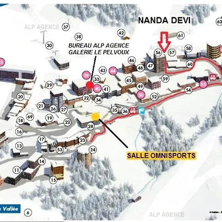 Apartment Le Nanda Devi - 3 Pieces 4/5 Couchages- Le Nanda Devi 123nd- Plagne Centre Wifi, Tres Bon Confort - Mae-0564 *
